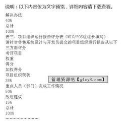 某體育用品公司信息發展部mis組零售系統設計與開發kpi組成表